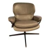 Stressless Relaxsessel|Relaxsessel Rome Leder Cori Grey Grau Untergestell Schwarz Matt Mit BalanceAdapt Funktion
