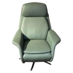 Stressless Relaxsessel|Relaxsessel Sam Leder 94 Paloma Fog 37 Grün mit elektrischer Relaxfunktion