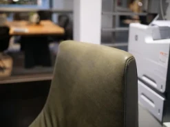 WK Wohnen Relaxsessel|Relaxsessel WK 683 Hailey Medium Bezug Leder Polo 1102 Grün Sternfuß Edelstahl