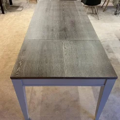 Selva Essgruppen|Romantica Esstisch Eiche Trüffel Gekalkt Mit Vier Stühlen Stoff Darwin Sand