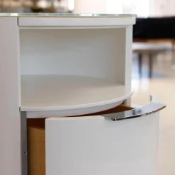 Schönbuch Kommoden & Sideboards|Rundkommode Conga .54 Snow White Weiß Matt Lackiert