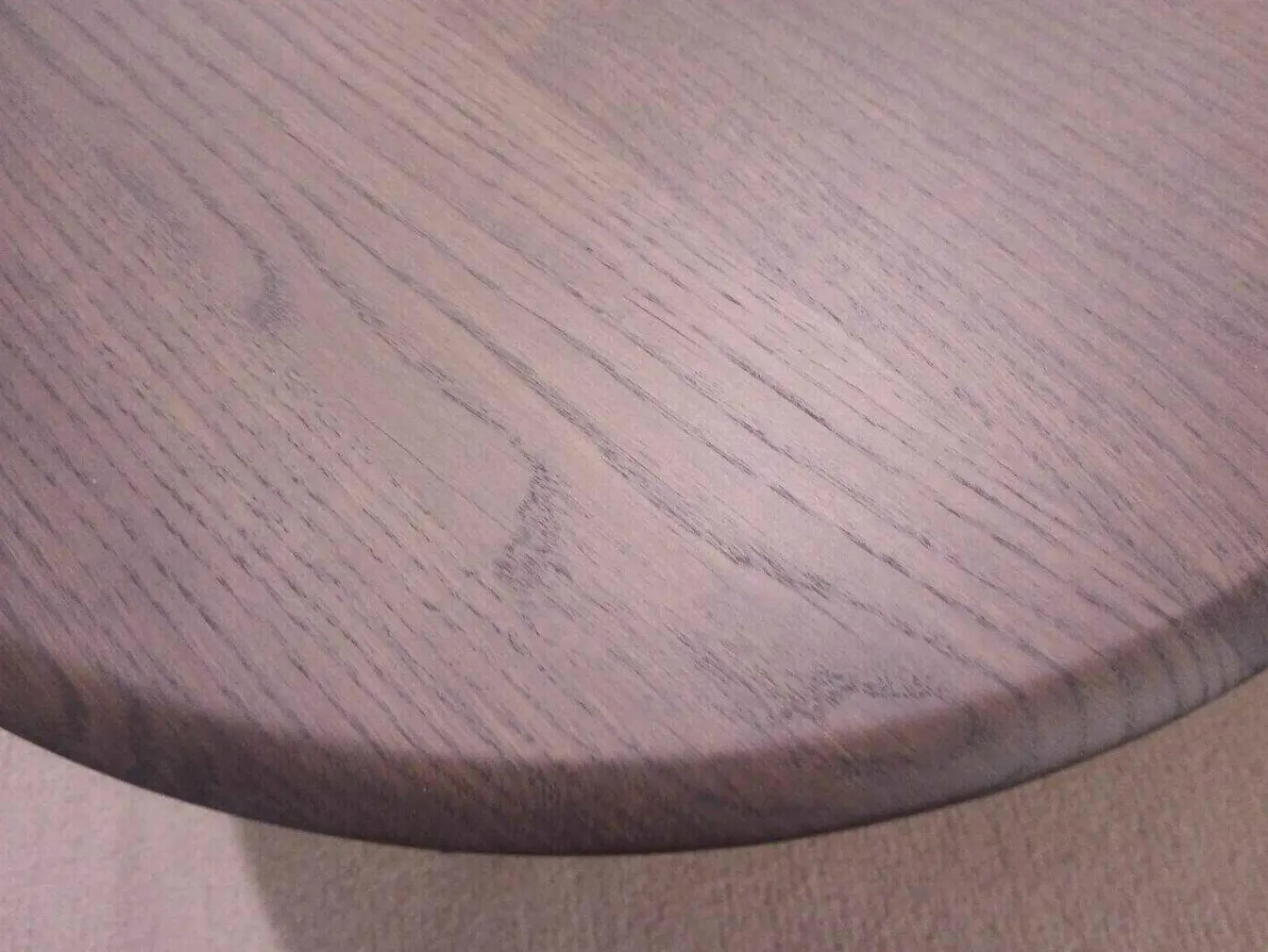 Pode Couchtische|Salontisch Tripod Massivholz Eiche Pinegrey Gestell Grau Lackiert