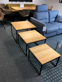 Henke Beistelltische|3-Satz-Tisch EC-LS Asteiche Massiv