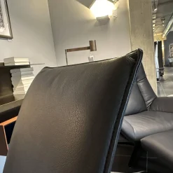 Walter Knoll Relaxsessel|Schalensessel FK Leder Congress Dark Bronze Schwarz 3 Fuß Kreuz Gestell Drehbar SchwarzPrei