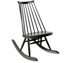 Artek Einzelstühle|Relaxsessel|Schaukelstuhl Mademoiselle Birke Massiv Farbe Schwarz Gebeizt