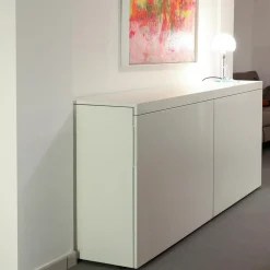 WernerWorks Kleiderschränke|Schiebetürenschrank Basic Cap Melaminbeschichtet Weiß Mit Schiebefronten Grifflos