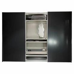 Interlübke Kleiderschränke|Schiebetürenschrank Collect Korpus Lack M21 Anthrazit Innen Lack M23 Muschel Beige