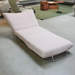 Signet Relaxsessel|Schlafsessel Josh Stoff Corris Rosa Kufe Edelstahl Geschliffen Ohne Kopfstütze