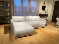 Christine Kröncke Schlafsofas|Schlafsofa Bente Stoff 092 Ecrue-Silber Grau mit Verstellfunktion
