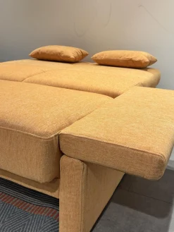 Brühl 2-Sitzer-Sofas|Schlafsofa Cara 145 2B Stoff 2065 55 Orange Füße Mit Stoff Bezogen