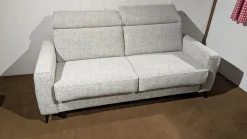 Restyl Schlafsofas|Schlafsofa Enya Stoff 2-7074 Grau Füße Schwarz