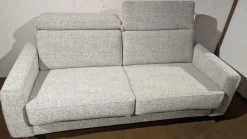 Restyl Schlafsofas|Schlafsofa Enya Stoff 2-7074 Grau Füße Schwarz