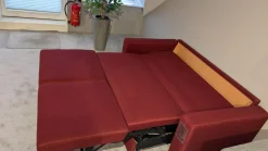 Restyl Schlafsofas|Schlafsofa Louna Stoff 2 6658 Rot Füße Chrom