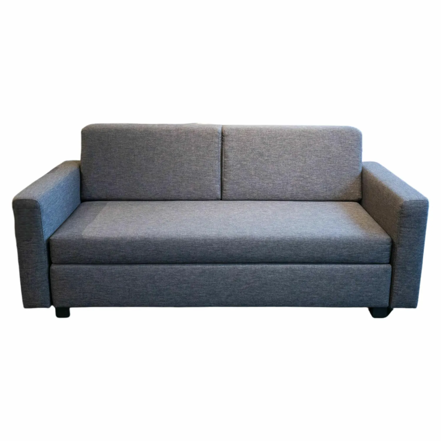 Franz Fertig Schlafsofas|Schlafsofa Minnie Stoff E2055 Anthrazit Füße Schwarz