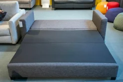 Franz Fertig Schlafsofas|Schlafsofa Minnie Stoff E2055 Anthrazit Füße Schwarz