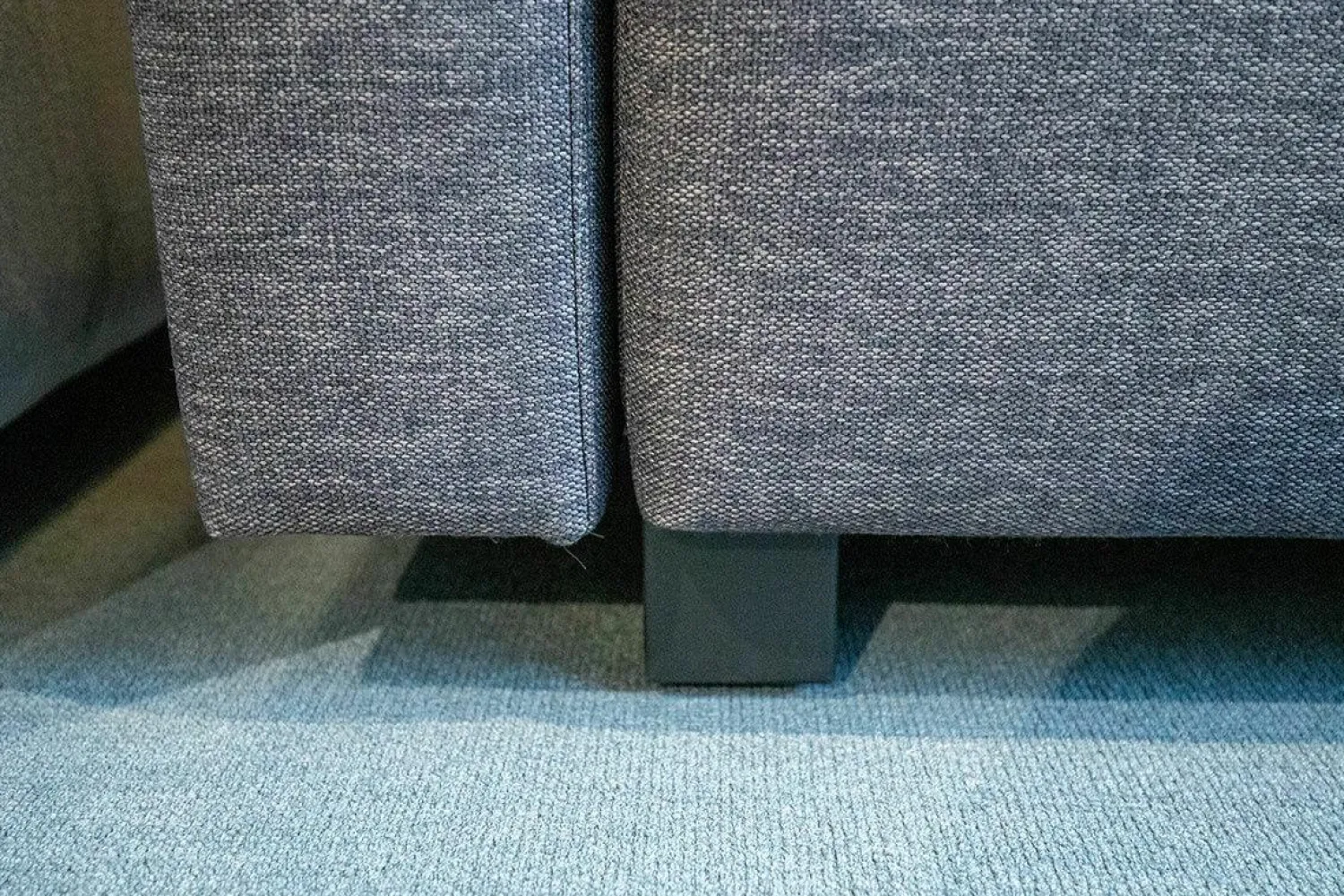 Franz Fertig Schlafsofas|Schlafsofa Minnie Stoff E2055 Anthrazit Füße Schwarz