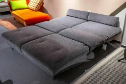 Brühl Schlafsofas|Schlafsofa Quint Stoff 2065 0096 Anthrazit Füße Metall Verchromt