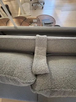 Dienne Schlafsofas|Schlafsofa Valentina 3000 Stoff Cezanne 802 Mittelgrau Grau Gestell Stahl Schwarz Mit 2 Kissen