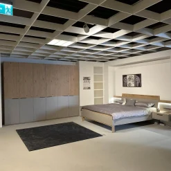 Disselkamp Ganze Schlafzimmer|Schlafzimmer Cuneo Balkeneiche Akzent Lack Taupe Grau Beige Griffe Smart Anthrazit Mit Beleuchtung