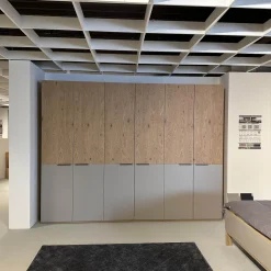 Disselkamp Ganze Schlafzimmer|Schlafzimmer Cuneo Balkeneiche Akzent Lack Taupe Grau Beige Griffe Smart Anthrazit Mit Beleuchtung