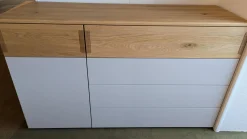 Loddenkemper Ganze Schlafzimmer|Schlafzimmer Lack Kristallgrau Matt Eiche Natur Massiv Bett Ohne Matratze Und Ohne Lattenrost