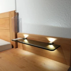 Wiemann Ganze Schlafzimmer|Schlafzimmer Modena Plus Erle Teilmassiv Mit LED Beleuchtung Bett Ohne Matratze Ohne Lattenrost