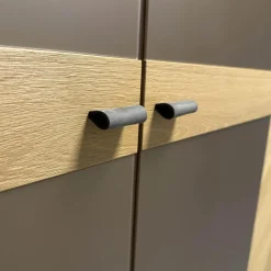 Anrei Ganze Schlafzimmer|Schlafzimmer Sol Asteiche Gebürstet Natur Geölt Farbglas Bronce Matt Mit Ledergriff Rock Grau Schwarz