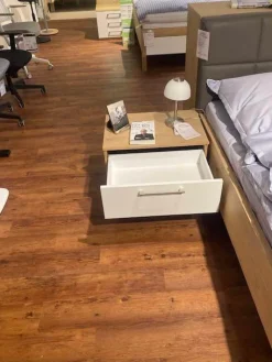 Disselkamp Ganze Schlafzimmer|Schlafzimmer Studioline Bett Bezug Kunstleder Elephant Grau Rahmengestell Furnier Ohne Matratze Ohne Lattenrost Inklusive Schiebetürenschrank Und Kosolen