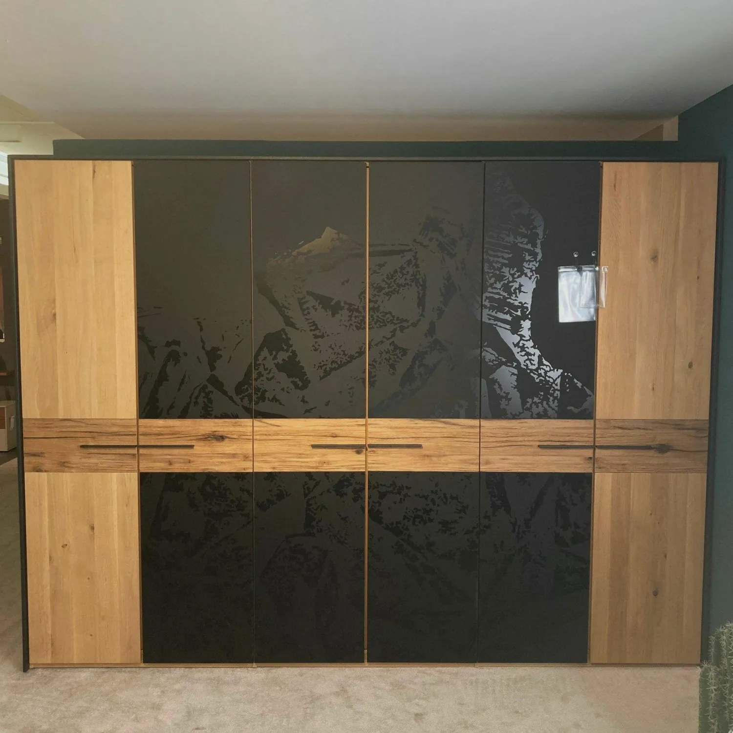 Thielemeyer Ganze Schlafzimmer|Schlafzimmer Tiana Eiche Spaltholz Metall Eisenglimmer Lackiert Anthrazit Mit Bett Nachtkommoden Und Kleiderschrank Ohne Matratze Ohne Lattenrost