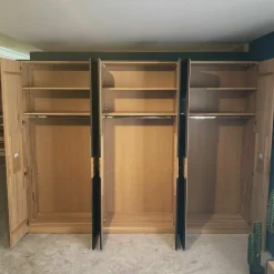 Thielemeyer Ganze Schlafzimmer|Schlafzimmer Tiana Eiche Spaltholz Metall Eisenglimmer Lackiert Anthrazit Mit Bett Nachtkommoden Und Kleiderschrank Ohne Matratze Ohne Lattenrost