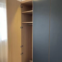 Voglauer Ganze Schlafzimmer|Kleiderschränke|Schlafzimmer V-PUR Mit Kleiderschrank Bett Und Nachttischen Eiche Altholz Loden Basaltgrau Frontglas Anthrazit