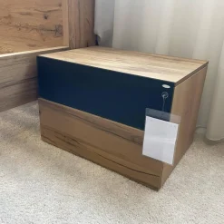 Voglauer Ganze Schlafzimmer|Kleiderschränke|Schlafzimmer V-PUR Mit Kleiderschrank Bett Und Nachttischen Eiche Altholz Loden Basaltgrau Frontglas Anthrazit