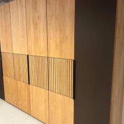 Wöstmann Ganze Schlafzimmer|Schlafzimmer WSM 4400 Kanadische Erle Massiv Natur Akzent Fronten Mattglas Cubanit Schwarz