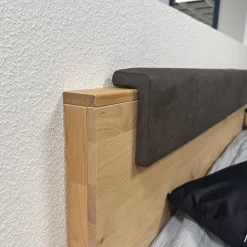 Wöstmann Ganze Schlafzimmer|Schlafzimmer WSM 4400 Kanadische Erle Massiv Natur Akzent Fronten Mattglas Cubanit Schwarz