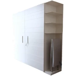 Ligne Roset Kleiderschränke|Schlafzimmerschrank Hide & Seek Lack Weiß