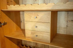 Scholtissek Vitrinen & Highboards|Schrank Alleskönner Korpus Asteiche Naturgeölt Keramikfront Lava Corten