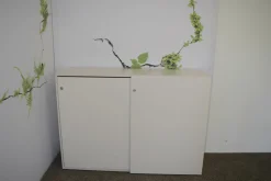 WernerWorks Regale & Container|Schrank Basic S BSWS Weiß mit 2 Vollauszügen