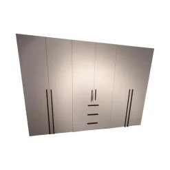 Nolte Kleiderschränke|Schrank Horizont 100 P9 Polarweiß Weiß Innen Leinenoptik Twist