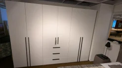 Nolte Kleiderschränke|Schrank Horizont 100 P9 Polarweiß Weiß Innen Leinenoptik Twist