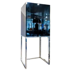 YOMEI Kommoden & Sideboards|Schrank Magic Cube Work Klavierlack Gestell Chrom Poliert Mit Inneneinteilung