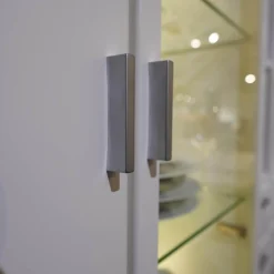 Rietberger Möbelwerke Regale|Schrank System Kira 24365 Lack Weiß Inklusive Beleuchtung Mit Funkfernbedienung