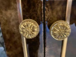 Turri Kommoden & Sideboards|Schrank Trionfo T110 Hochglanz mit Marmorierung und Blattgold Konturen