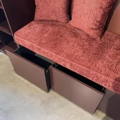 Interlübke Kleiderschränke|Schrankwand Collect Plus Korpus Lack M41 Rot Burgund Paneel Lack M42 Malve Rot Ohne Polster