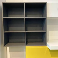 Lema Wohnwände & Tv-Lowboards|Schrankwand T030 Holz Gelb Grau Weiß Lackiert