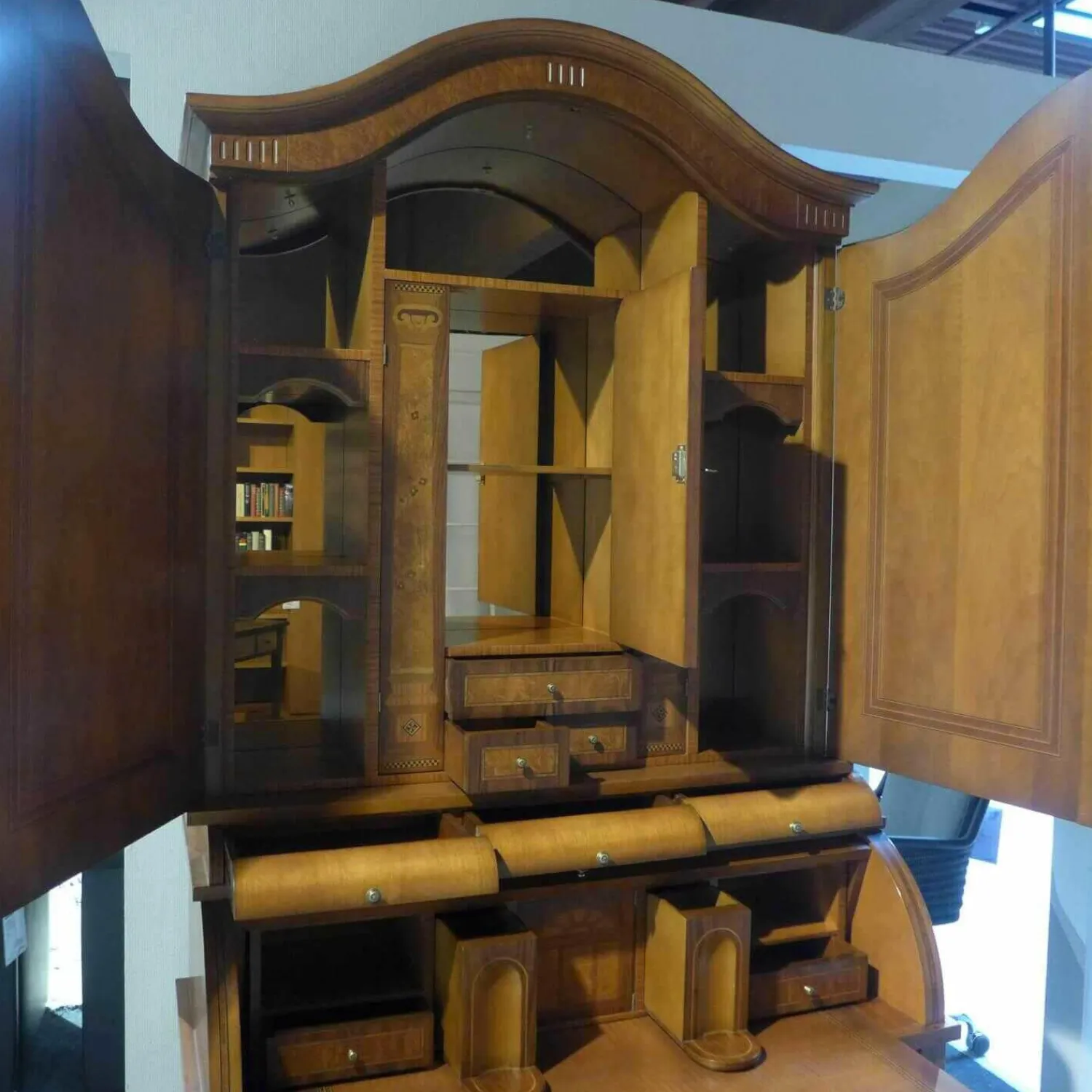 Cappellini Vitrinen & Highboards|Schreibschrank Rosatea Nussbaum Mahagoni Myrte