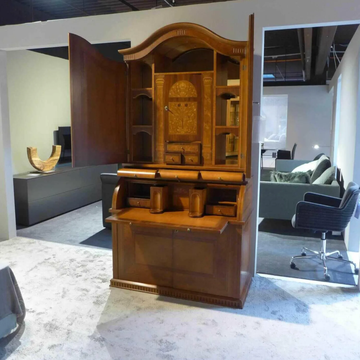 Cappellini Vitrinen & Highboards|Schreibschrank Rosatea Nussbaum Mahagoni Myrte