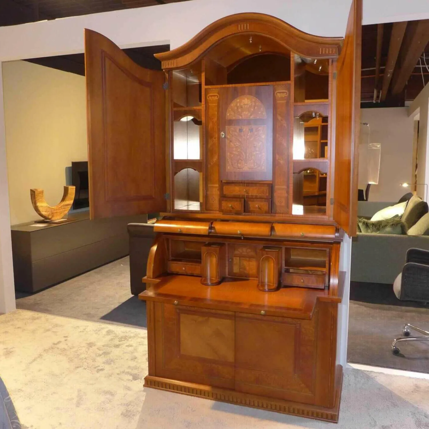 Cappellini Vitrinen & Highboards|Schreibschrank Rosatea Nussbaum Mahagoni Myrte