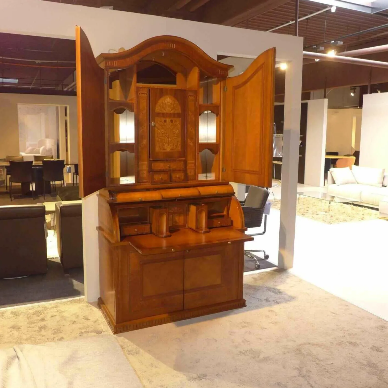 Cappellini Vitrinen & Highboards|Schreibschrank Rosatea Nussbaum Mahagoni Myrte