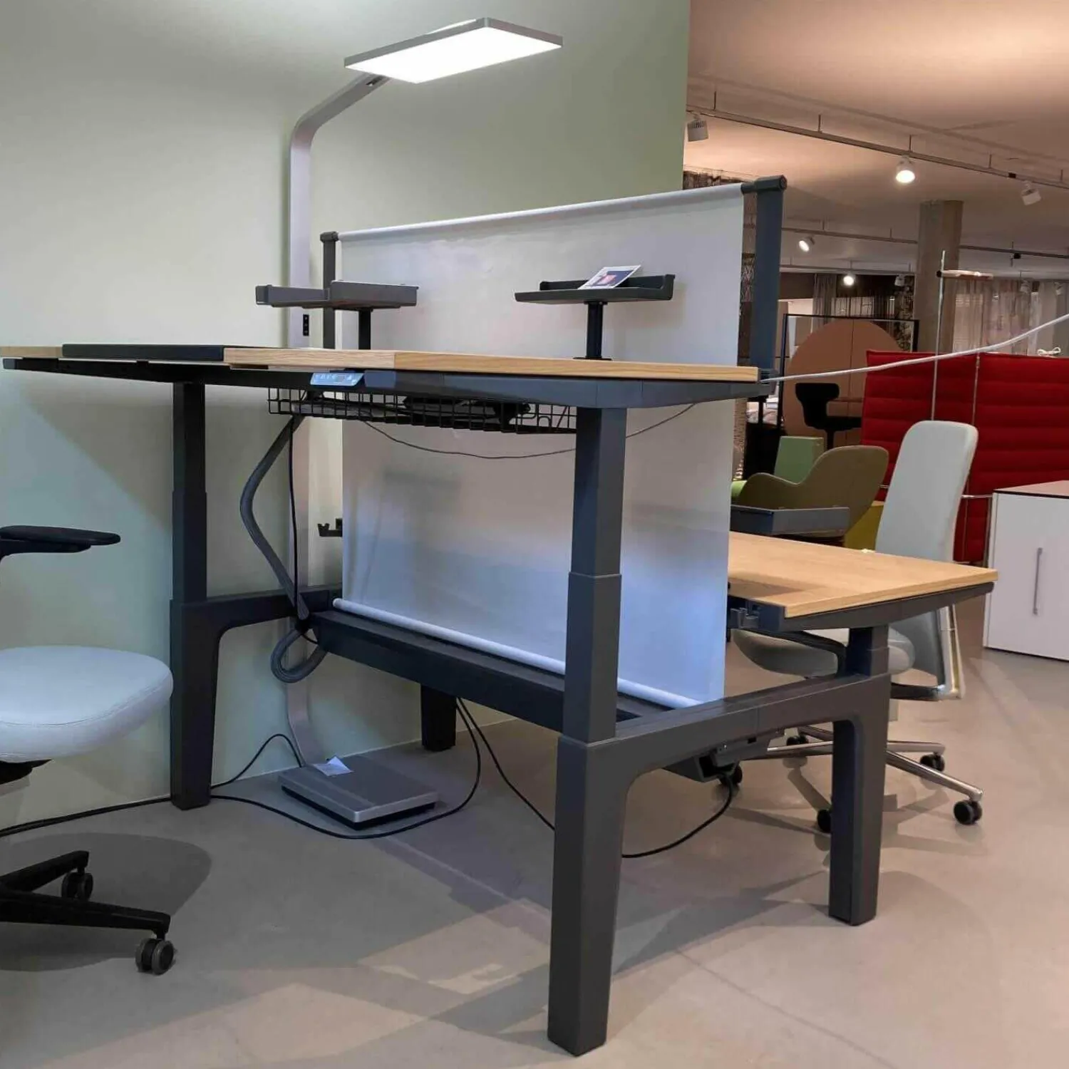 Vitra Schreibtische & Sekretäre|Schreibtisch Bürotisch-System CDS Cluster Eiche Hell