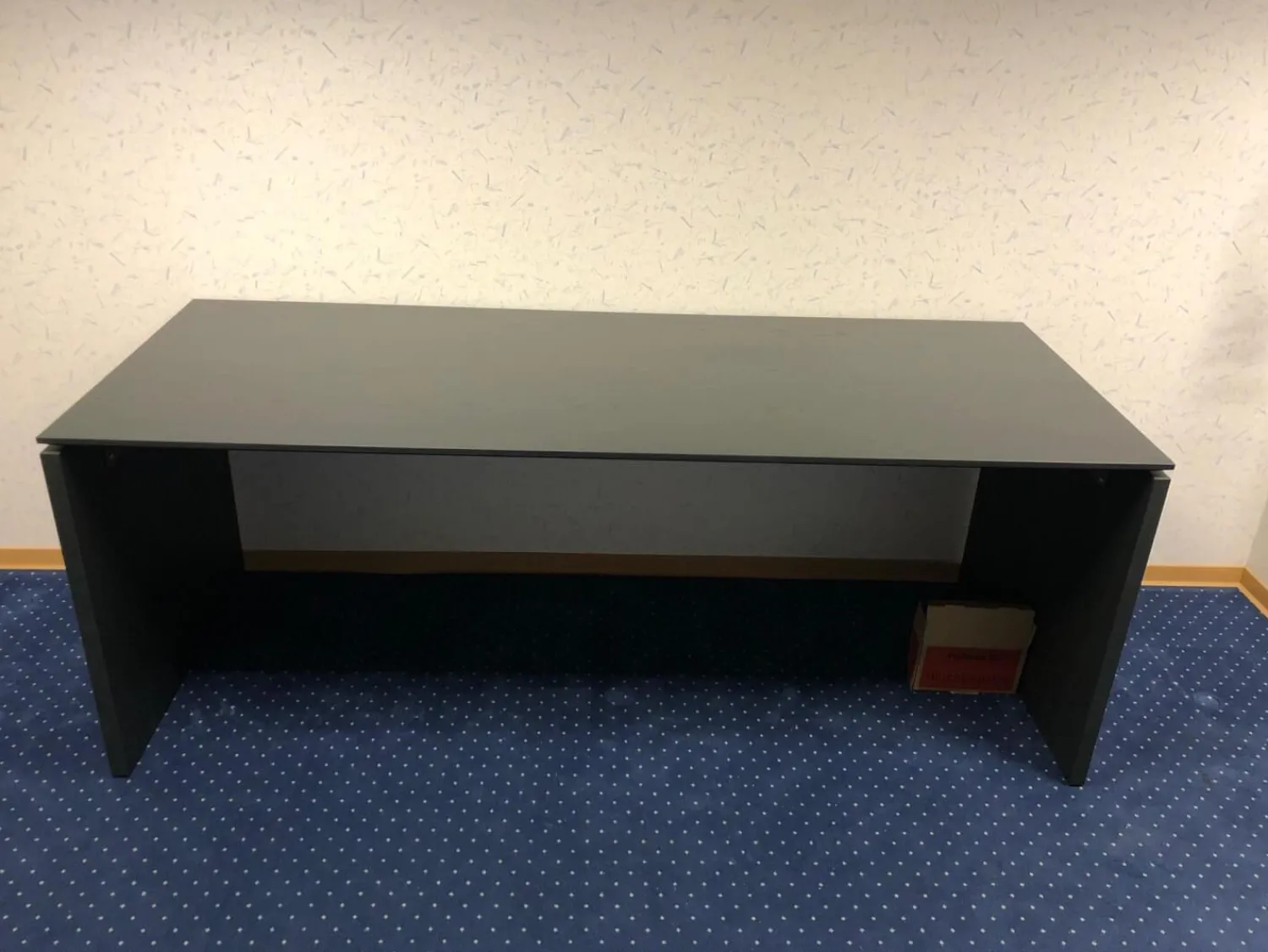 Hülsta Schreibtische & Sekretäre|Schreibtisch HO 200 Eiche Anthrazit Mit Wangenfüßen